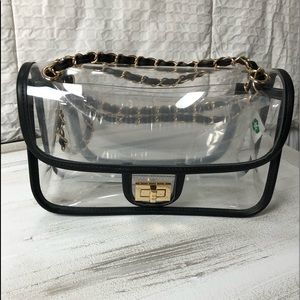 Clear PVC flap bag